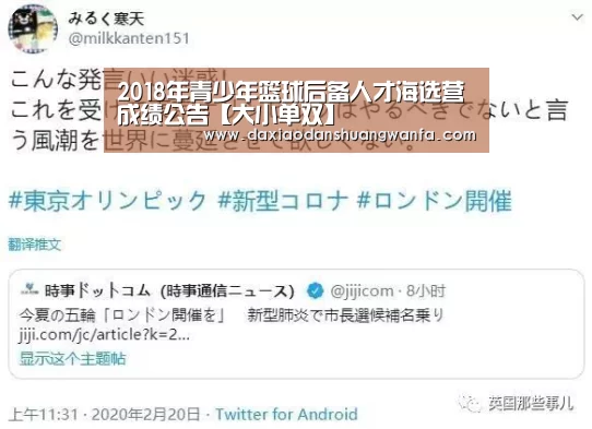 2018年青少年篮球后备人才海选营成绩公告【大小单双】(图1) 大小单双投注